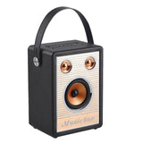 Retro Wooden Sound Box Wireless Bluetooth 5.0 Speaker Portable Outdoor Audio Subwoofer 3D Stereo Boombox