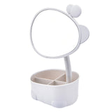Makeup Mirror Cosmetic Storage Box Protable Creative Beauty Box Detachable Desktop Organizer  Delicate Jewelry Storage