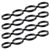 4 Pieces Finger Training Bands Silicone Finger Speed System Finger Stretcher for Guitar Bass Piano Exercise Beginner