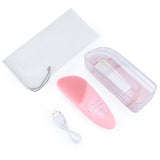 Electric Face Cleaner Brush Skincare Pores Clean Lifting Anti Aging 2 in 1 Vibration Hot Compress for Eyes Face Massagers Device