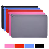 Silicone Pet Food Mats Tray Non Slip Pet Dog Cat Bowl Mats Placemat Dog Pet Cat Feeding Mat Waterproof Dog Cat Food Mats