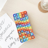 New 20cm Pencil Case Push Bubble Toy Autism Pop Its Stress Reliever Toys Children Learning Pencil Case Anti-stress Fidget Toys