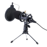 Video Microphone Kit USB Plug Home Stereo Condenser MIC Desktop Tripod for PC YouTube Video Skype Chatting Gaming Recording