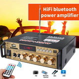 600W Hifi Power Amplifier Speaker Bluetooth 5.0 Car Subwoofer Audio FM USB Music Player Home Theater Amplifier EU Plug