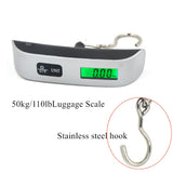 Portable Digital Scale 110lb/50kg Electronic Luggage Hanging Suitcase Travel Weighing Baggage Bag Weight Balance Tool 40% OFF
