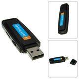 U-Disk Digital Audio Voice Recorder Pen Charger USB Flash Drive Up to 32GB Mini SD TF High Quality