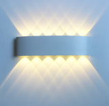 Led Wandlamp Aluminium Outdoor IP65 Waterdichte Up Down Wandlamp Voor Thuis Trap Slaapkamer Bed Badkamer Gang Verlichting RF18