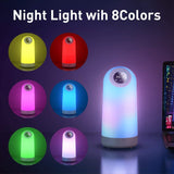 Bluetooth Speaker Night Lights Alarm Clock Press Control Bedside Lamp RGB Multicolor Changing LED Table Lamp for Bedroom