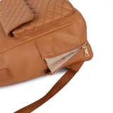 New Design Waterproof Diaper Backpack Vegan Leather Nappy Bags With Changing Pad Luxury Baby Bag for Mom And Dad