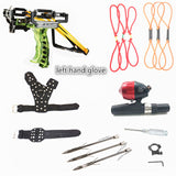 Powerful Slingshot with Wrist Rest Hunting Shooting Darts Steel Balls Laser Slingshot Archery Catapult Camping Fishing Tools