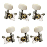 6x Open Gear Guitar String Tuning Pegs Keys for Acoustic Classical Guitars