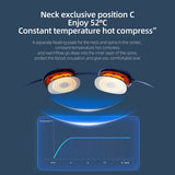 Mini Portable EMS Micro Current Pluse Neck Massager Necklace Halter Neck Cervical Spine Massager 52℃ Hot Compress Relief Pain