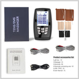 2 Output Channel 24 Modes EMS TENS Unit Digital Therapy Machine Acupuncture Meridians Laser Meridian Pulse Therapy Body Massager