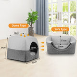 Pet Dog Cat Bed Warm soft non-slip Winter Summer cave house Washable Removable Mat for puppy cat Rabbit Sleeping Pet accessories