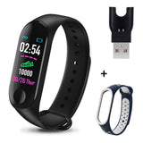 Sport Smart Band Women M3 Fitness Band With Replacement Strap for ios Android Phone IP67 Life Waterproof Heart-Rate Monitor