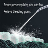Oral Irrigator Water Pulse Flosser  Jet Teeth Cleaner Hydro Jet With 800Ml Water Tank &amp; Nozzle Tooth Care