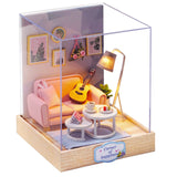 CUTEBEE DIY Dollhouse Wooden doll Houses Miniature Doll House Furniture Kit Casa Music Led Toys for Children Birthday Gift