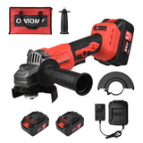 20V Cordless Angle Grinder Electric Angle Grinder100mm 10000RPM Brushless Motor 2-Position Adjustable Auxiliary Electric Grinder