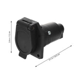 12V 7 Pin Round Trailer Plug 7 Way Socket Adapter Wiring Connector for American Trailer Connector Auto Parts