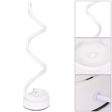 Modern LED Spiral Table Lamp Curved Desk Bedside Lamp Cool White Warm White Light For Living Room Bedroom Reading Light