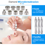 Diamond Microdermabrasion Facial Machine Oxygen Jet System Hydrafacial Water Dermabrasion Device Vacuum Blackhead Removal