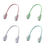 3 Types Summer Air Cooling Neck Fan Leafless Hanging Neck Fan Bladeless Ventilator USB Rechargeable Neckband Fans Air Cooler