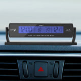 Car Clocks and Temperature with Fahrenheit LCD Backlight , Vehicle Lcd Clock