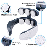 6 Head Neck Massager with Remote control English voice massage Infrared Heating Pulse Neck and Back Massager Head Massager Gift
