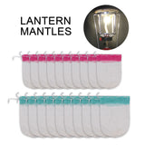 10pcs Gauze Mesh Camping Gas Lantern Mantles Outdoor Camping Gas Lantern Light Mantles Non-Radioactive Safe Outdoor Tools