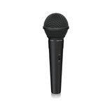 BEHRINGER BC110 Dynamic vocal microphone with attached cable and 6.3 mm (1/4") TS connector for parties and singing