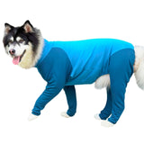 Pet Big Dog Tight Clothes Cartoon Dog Jumpsuit 4-legged Pajamas Coat Nursing Belly Weaning Clothes Bodysuit*