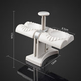 Household Double Head Automatic Dumpling Maker Mould Dumpling Wrapper Tools White 304 Stainless Steel + PP