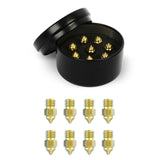 Creality 3D Printing High-end Nozzle Kit 0.25mm 0.4mm 0.6mm 0.8mm Brass /Copper Alloy/Hardened Steel Nozzle Kit for Ender-3 V2