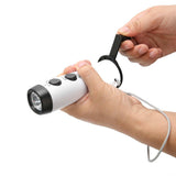 Hand Crank Radio Multifunctional Portable FM AM Radio Receiver with LED Flashlight and Wrist Strap for Outdoor Emergency Radio