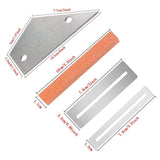 Guitar Luthier Tool Kit Include Fret Rubber Hammer, Guitar Fret Crowning File, Fret Rocker Leveling, 2 Pcs Fingerboard