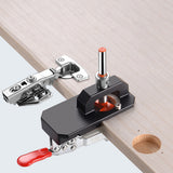 Aluminium Alloy 35mm Carpenter Woodworking Hole Opener Hinge Drilling Opener Hole Puncher Hinge Drilling Installation Accessory