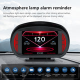 P2 OBD Car HUD Head-up Display LCD Instrument GPS Vehicle Slope Meter Atmosphere Lamp