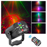 60 Patterns RGB Stage Lights Voice Control Music Led Disco Light Party Show Laser Projector Lights Effect Lamp with Controller