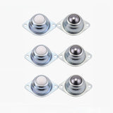 4Pcs Metal Steel Swivel Ball Caster Wheel Universal Eye Round Wheel for Machinery Trolleys Furniture Hardware By HXS
