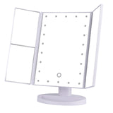 12 LEDs Touchs Screen Makeup Mirrors Espejo Bath Cosmetic Mirrors with 9 Led Lights Vanity Mirror for Bedroom Compact Mirror
