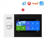 PG107 WiFi 4G 3G Alarm System for Home Security with PIR Wireless Solar Siren Support Tuya Remote Control