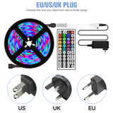 RGB 2835 LED Light Strip 12V Ribbon LED Lamp Tape RGB Flexible Lamps 5M 10M 15M 20M TV BackLight For bedroom Wall Decor Lighting