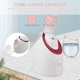 Face Steamer UV Nano Facial Steamer Warm Mist Face Humidifier Hot Steamer 90ML Capacity Facial Deep Cleaning Moisturizing