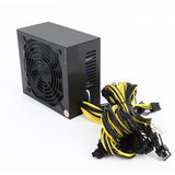 2000W ATX ETH Mining Power Supply For Mining Bitcoin 180V-264V 90% E Supports 8 Card Platform 16 8P Ports 4U Single