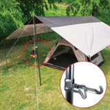Multi-Functional Clamp On Lantern Hanger Clip Holder Light Lamp Hanging Hook For Tent Pole Hook Outdoor Camping Hiking Equipment