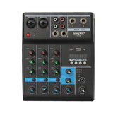 F-4A 4-channel Audio Mixer USB Sound Mixing Console Input Portable Bluetooth-compatible Sound Mixing Console