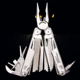 Splitman SQT MQ-21 Multiltool Folding Knife Plier 19 in 1 EDC Camping Suvival Tools StainlessSteel mini Scissors Screwdriver Saw