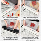 Vacuum Sealer Commercial Household Push Button Automatic Vacuum Packaging Machine Food Plastic Seal and Preserve Tools