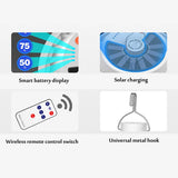 Rechargeable LED Bulb Lamp Remote Control Solar Charge Lantern Portable Emergency Night Market Light Outdoor Camping Home