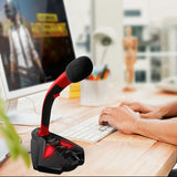 USB Condenser Microphone Desktop Microphone Laptop Computer Gaming Wired Microphones 100Hz-10KHz 1.5m With LED Light